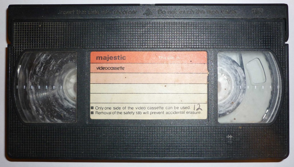 VHS Video tape before cleaning
