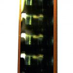 Super 8 film strip with magentic sound track on both edges