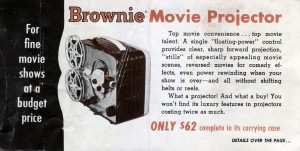 Brownie Movie Projector insert