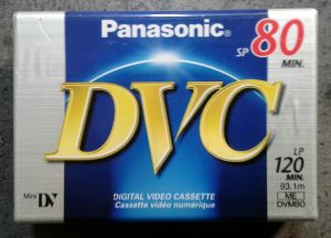 Panasonic DVC80 mini dv video cassette in original packaging