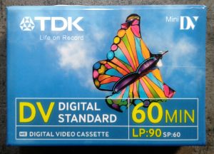 TDK Mini DV video cassette in origianl packaging